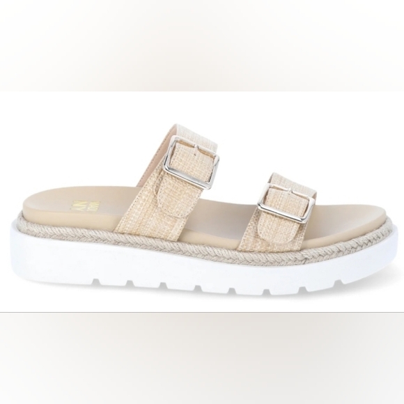 Madden NYC Women’s Flatform Two Strap Sandals - Picture 2 of 3